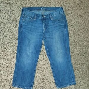 Old Navy Diva Blue Cropped Jean Capris Pants